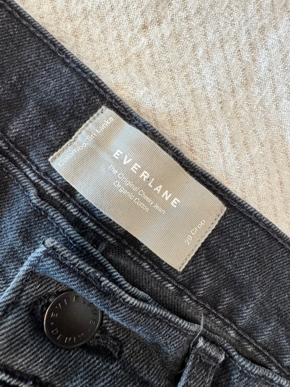 Everlane Cheeky original Black High-Rise Straight-Leg Jeans 29 - Picture 6 of 12